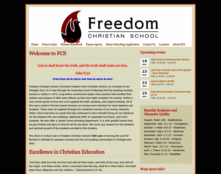 Freedomchristianschool.org thumbnail
