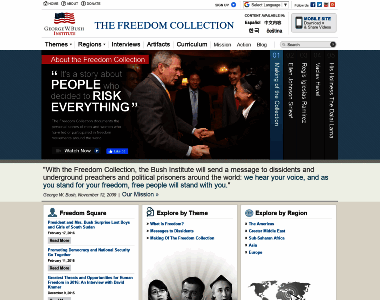 Freedomcollection.org thumbnail