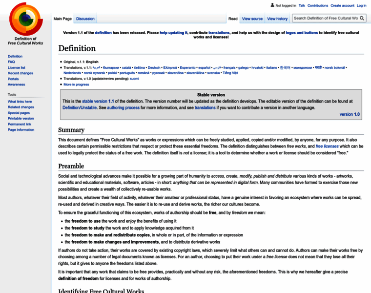 Freedomdefined.org thumbnail