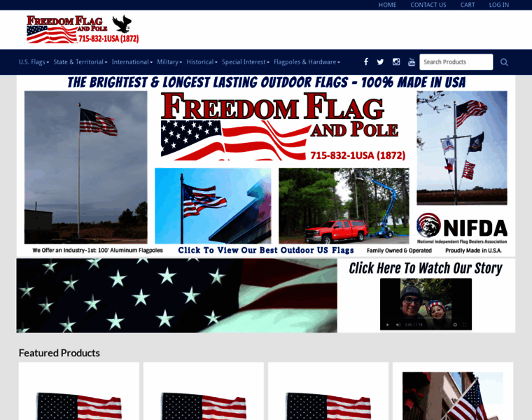 Freedomflagandpole.com thumbnail