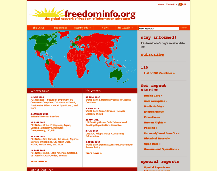 Freedominfo.org thumbnail