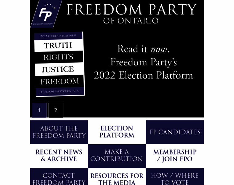 Freedomparty.on.ca thumbnail