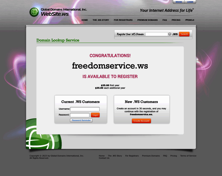 Freedomservice.ws thumbnail