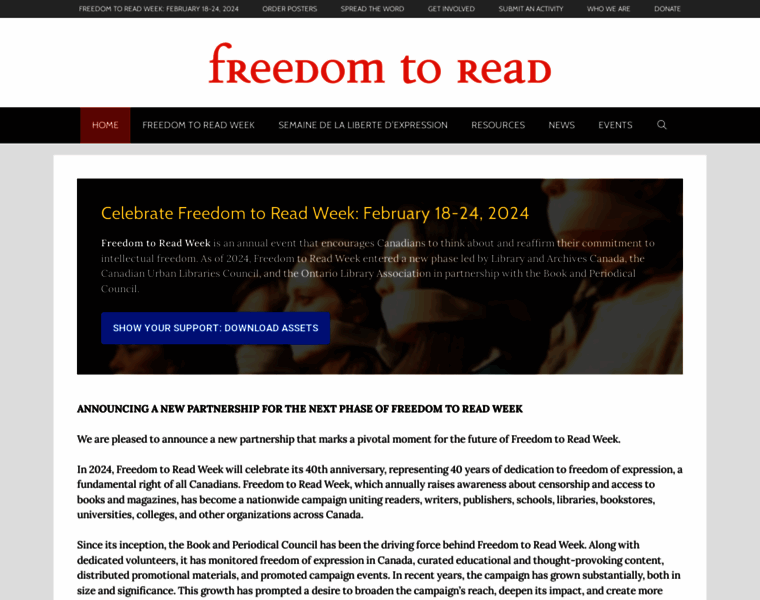 Freedomtoread.ca thumbnail
