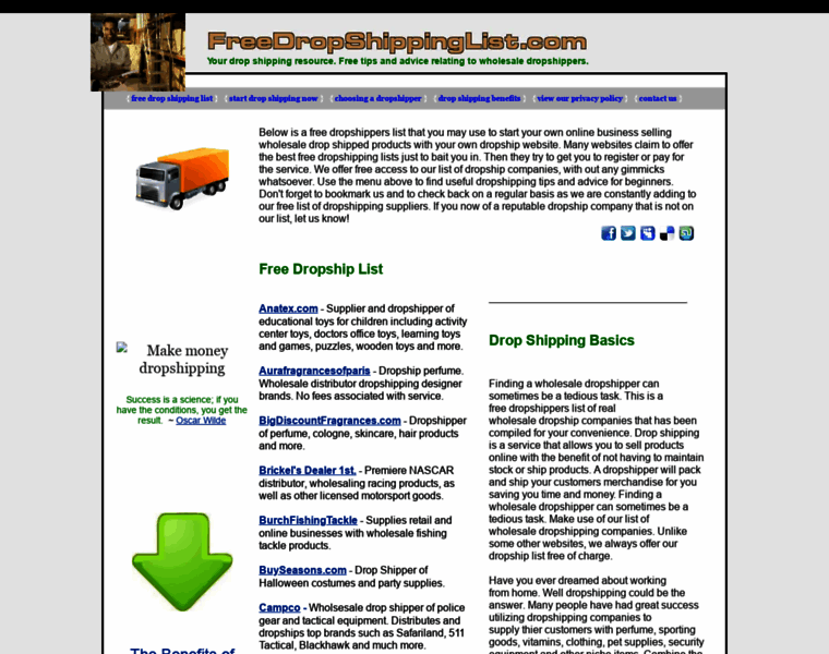 Freedropshippinglist.com thumbnail
