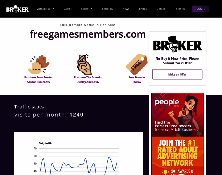 Freegamesmembers.com thumbnail