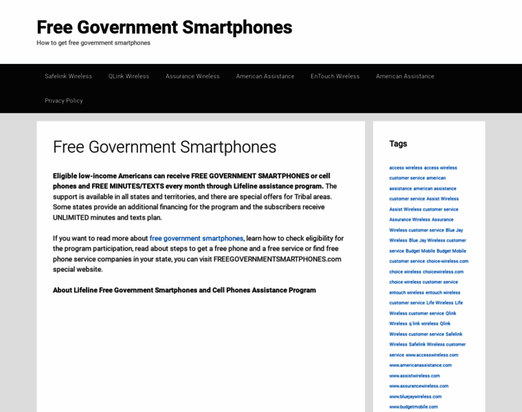 Freegovernmentsmartphones.org thumbnail