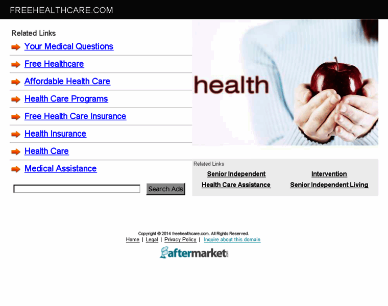 Freehealthcare.com thumbnail