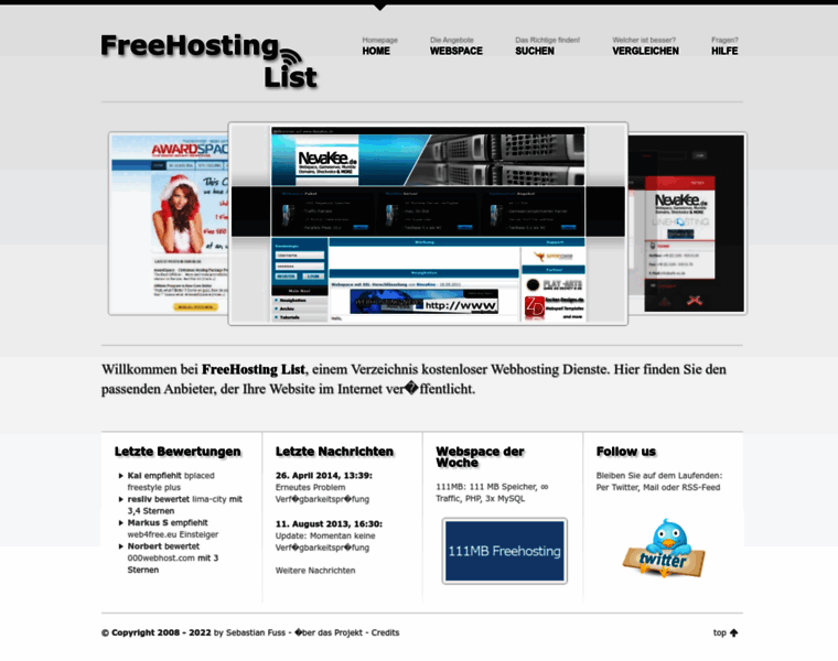 Freehosting-list.de thumbnail