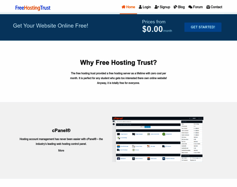 Freehostingtrust.com thumbnail