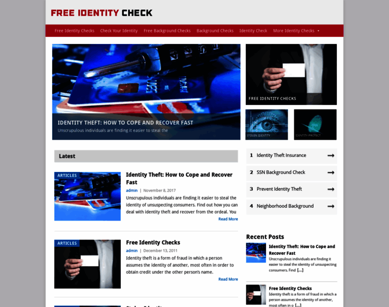 Freeidentitycheck.com thumbnail