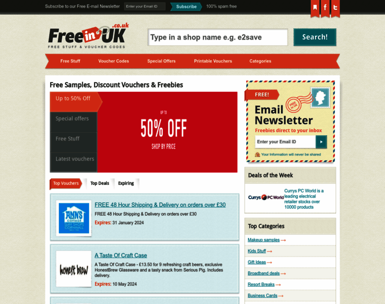 Freeinuk.co.uk thumbnail