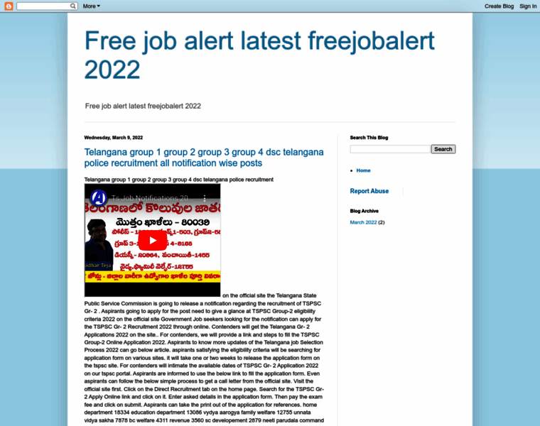 Freejobsalert.in thumbnail