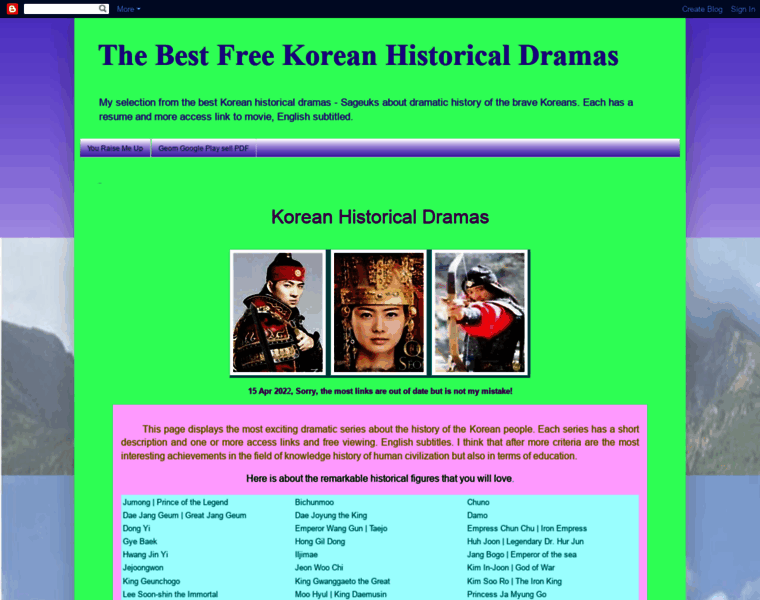 Freekoreanhistoricaldramas.blogspot.com thumbnail