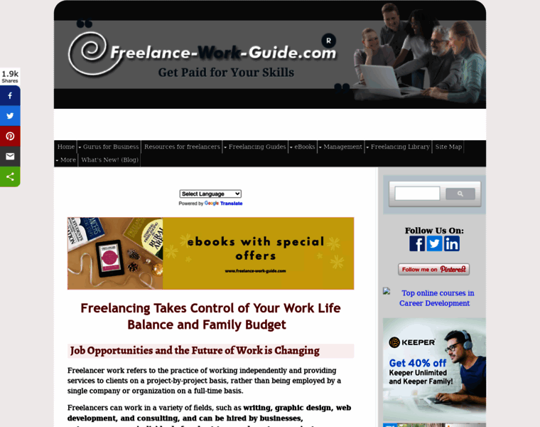 Freelance-work-guide.com thumbnail