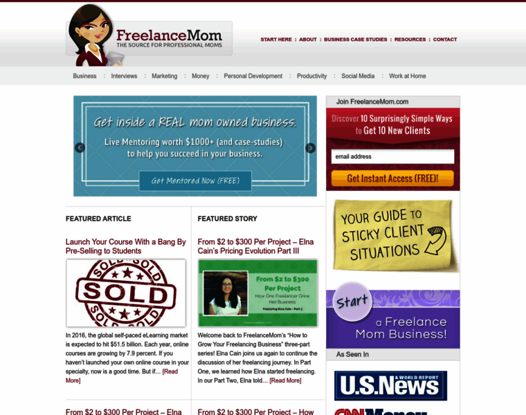 Freelancemom.com thumbnail