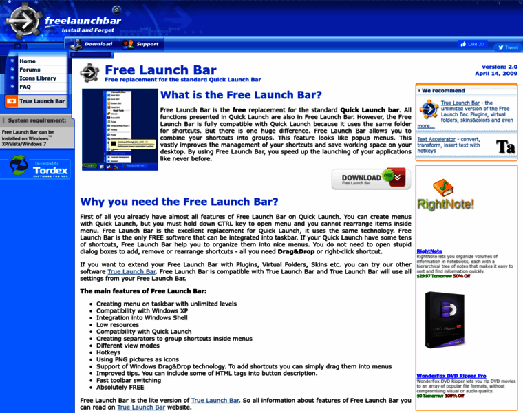 Freelaunchbar.com thumbnail