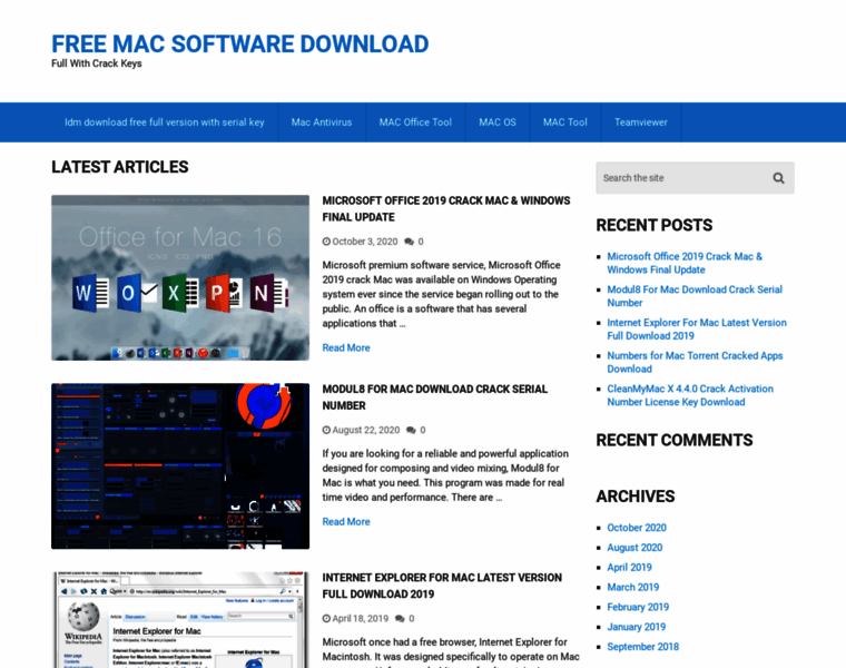 Freemacsoftwares.com thumbnail
