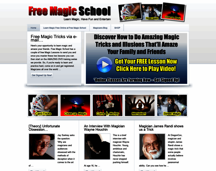 Freemagicschool.com thumbnail