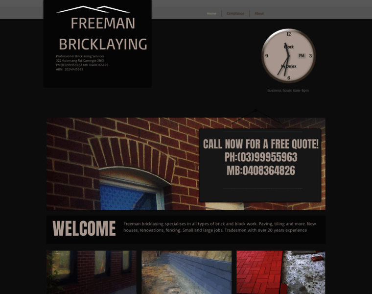 Freemanbricklaying.com.au thumbnail