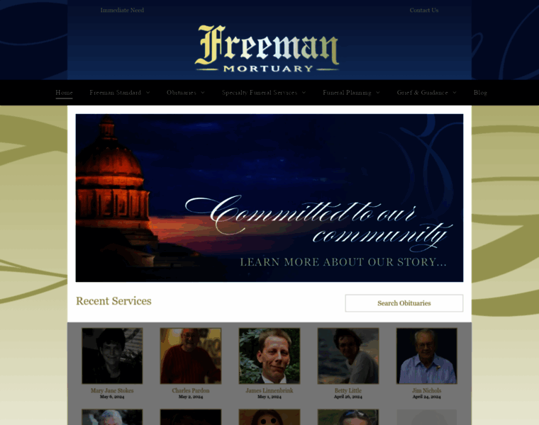 Freemanmortuary.com thumbnail