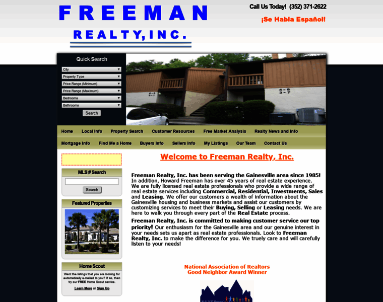 Freemanrealtyinc.com thumbnail