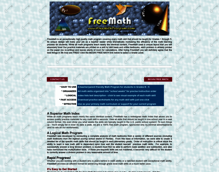 Freemathprogram.com thumbnail