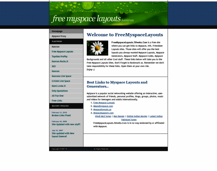 Freemyspacelayouts.50webs.com thumbnail