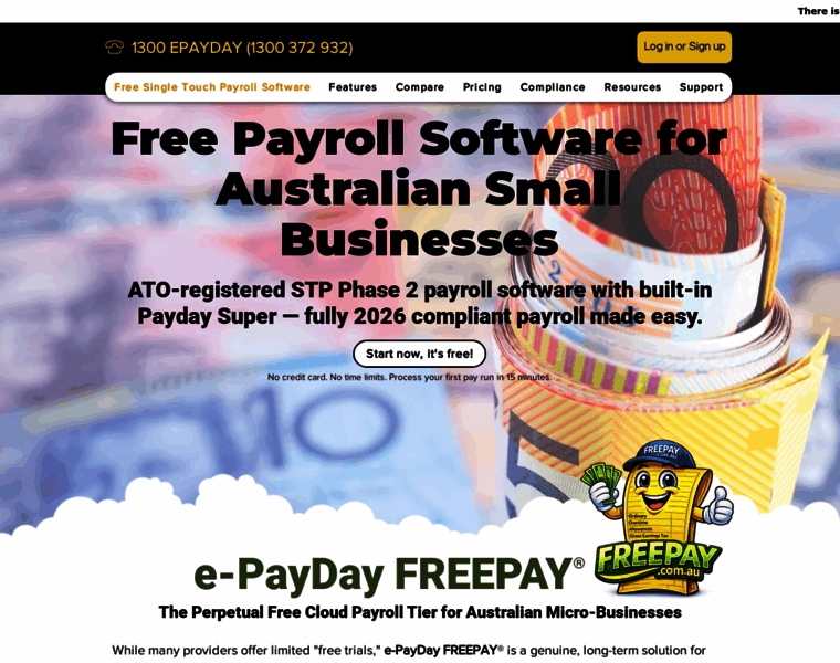 freepay.cloud at WI. e-PayDay Go FREEPAY | Free Single Touch Payroll ...
