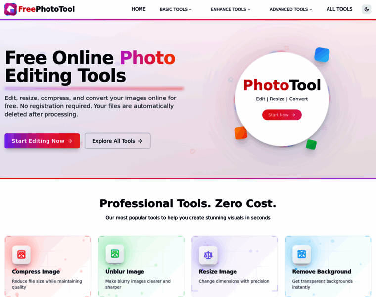 Freephototool.pro thumbnail