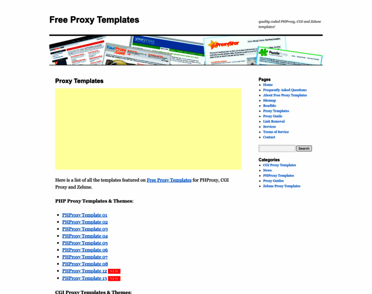 Freeproxytemplates.com thumbnail