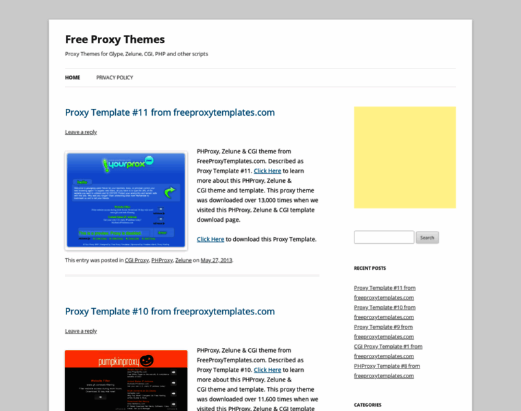 Freeproxythemes.com thumbnail
