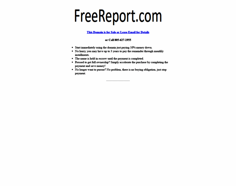 Freereport.com thumbnail