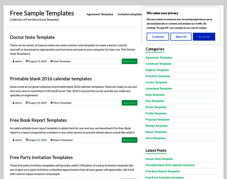 freesampletemplates.com at WI. Free Sample Templates - Collection of ...