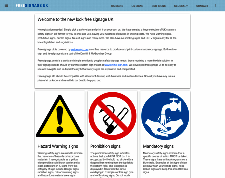 Freesignage.co.uk thumbnail