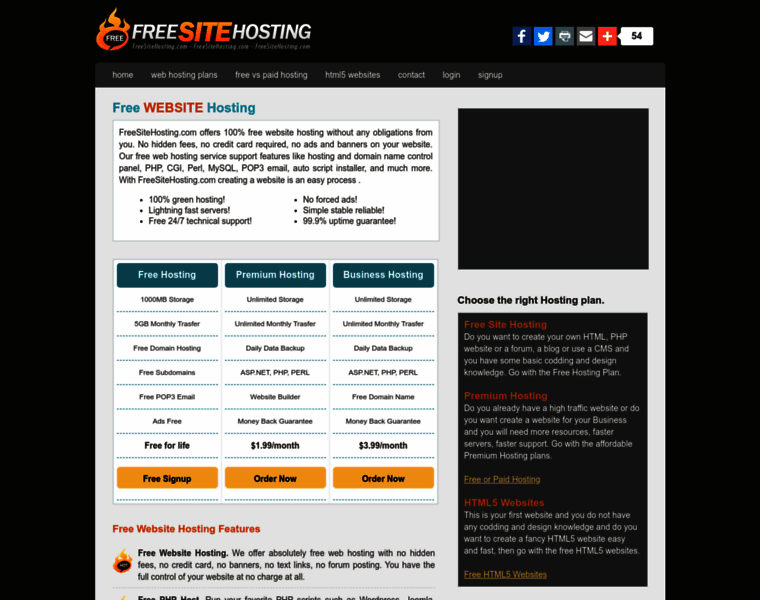 Freesitehosting.com thumbnail