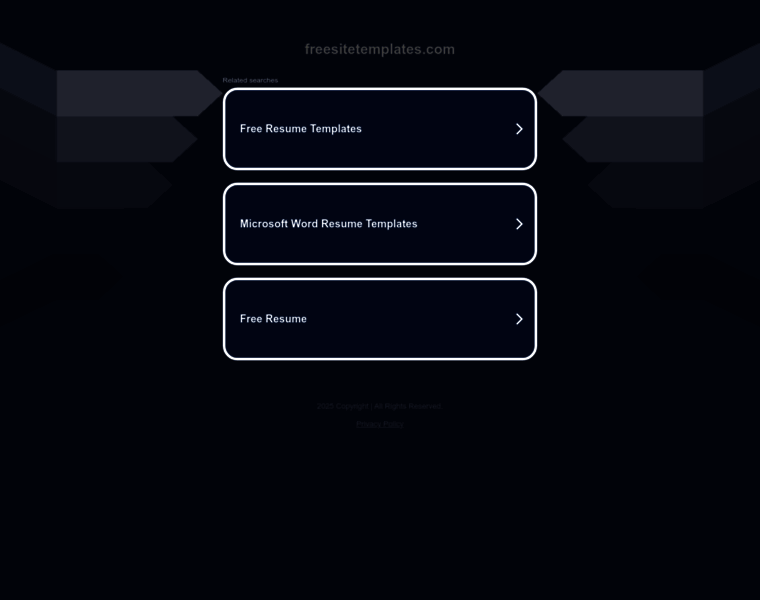 Freesitetemplates.com thumbnail