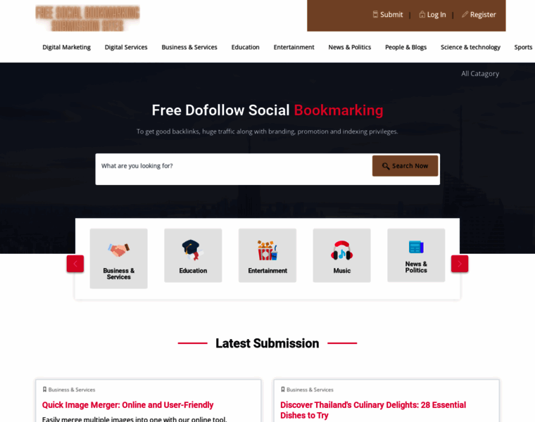 Freesocialbookmarkingsubmissionsites.xyz thumbnail