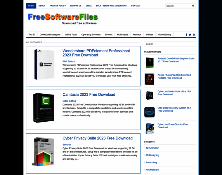 Freesoftwarefiles.com thumbnail