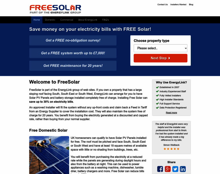 Freesolar.co.uk thumbnail