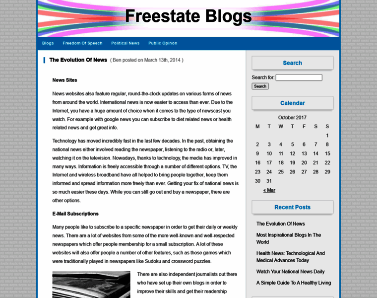 Freestateblogs.net thumbnail