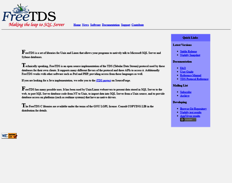 Freetds.org thumbnail Freetds.org thumbnail
