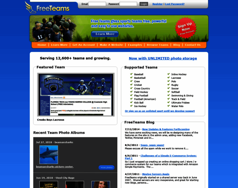 Freeteams.com thumbnail