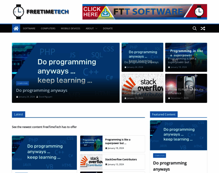 Freetimetech.com thumbnail