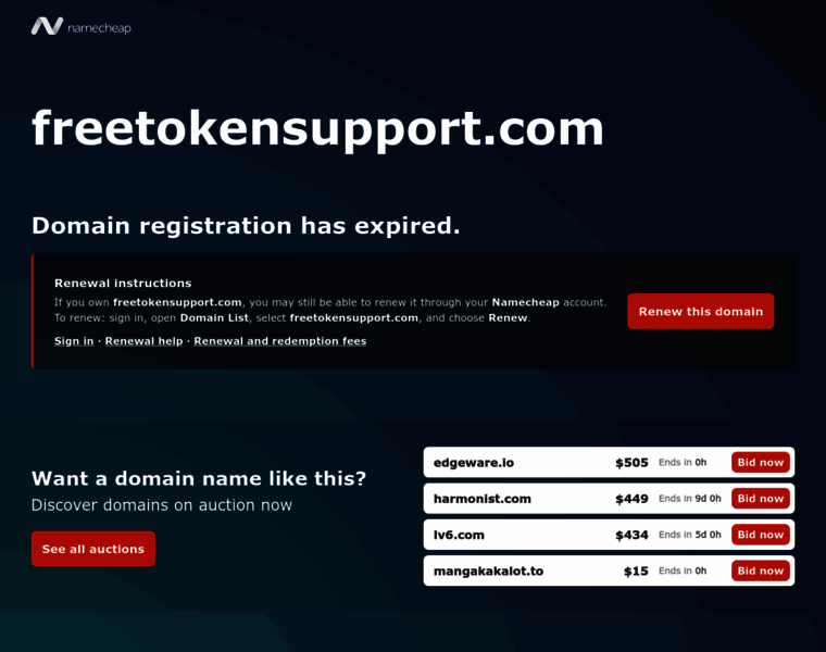 freetokensupport.com at WI. Crypto Recovery Service | Recover Lost or ...