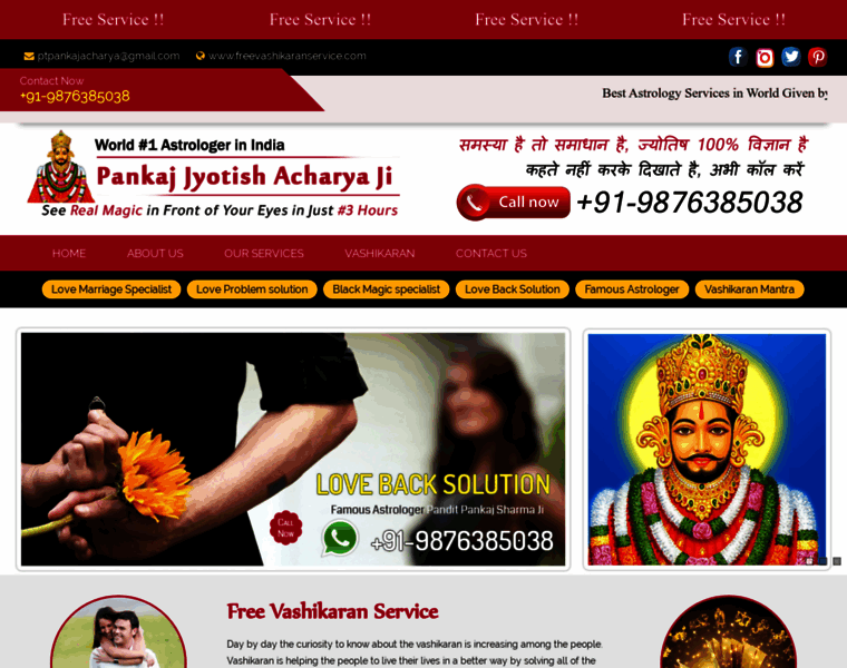 Freevashikaranservice.com thumbnail