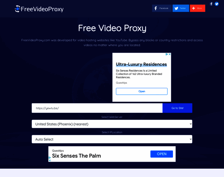 Freevideoproxy.com thumbnail