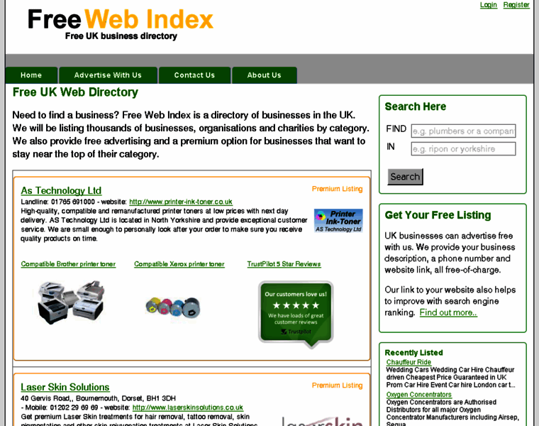 Freewebindex.co.uk thumbnail