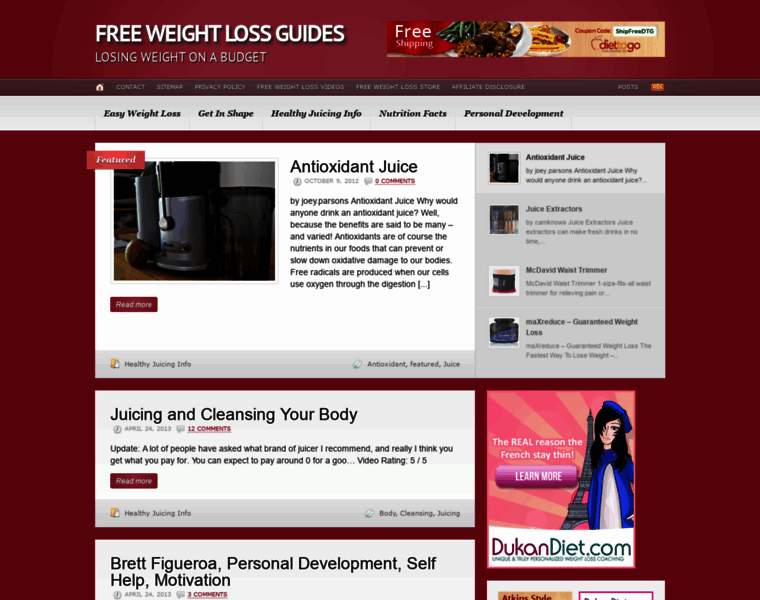 Freeweightlossguides.com thumbnail