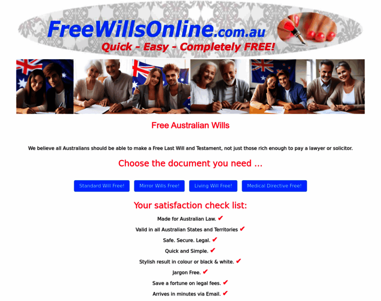 Freewillsonline.com.au thumbnail